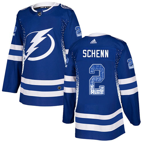Adidas Tampa Bay Lightning Men #2 Luke Schenn Blue Home Authentic Drift Fashion Stitched NHL Jersey->tampa bay lightning->NHL Jersey